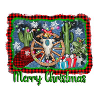 merry christmas western bull skull | Teevron