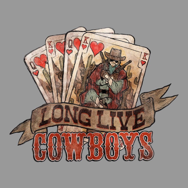 Long Live Cowboys Cards Vintage Hoodie by NancyCooperArtShop | Teevron