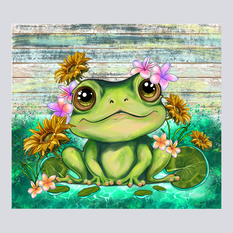 Frog With Sunflower Zipper Hoodie by TumblerDesignByShophia | Teevron