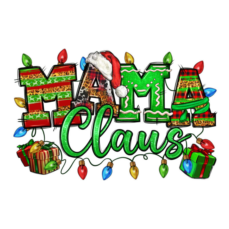 Mama Claus Christmas Lights And Gifts Mother's Day Heavyweight Hoodie by HowdyJamesFarm | Teevron