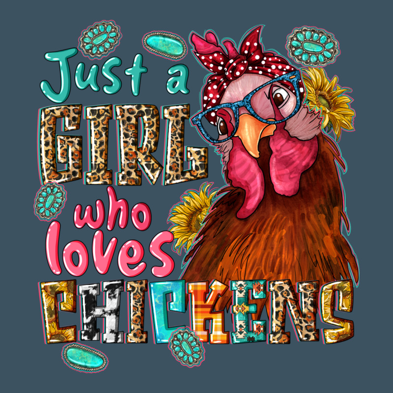 Just A Girl Who Loves Chickens Urban Heavy Tee by NancyCooperArtShop | Teevron