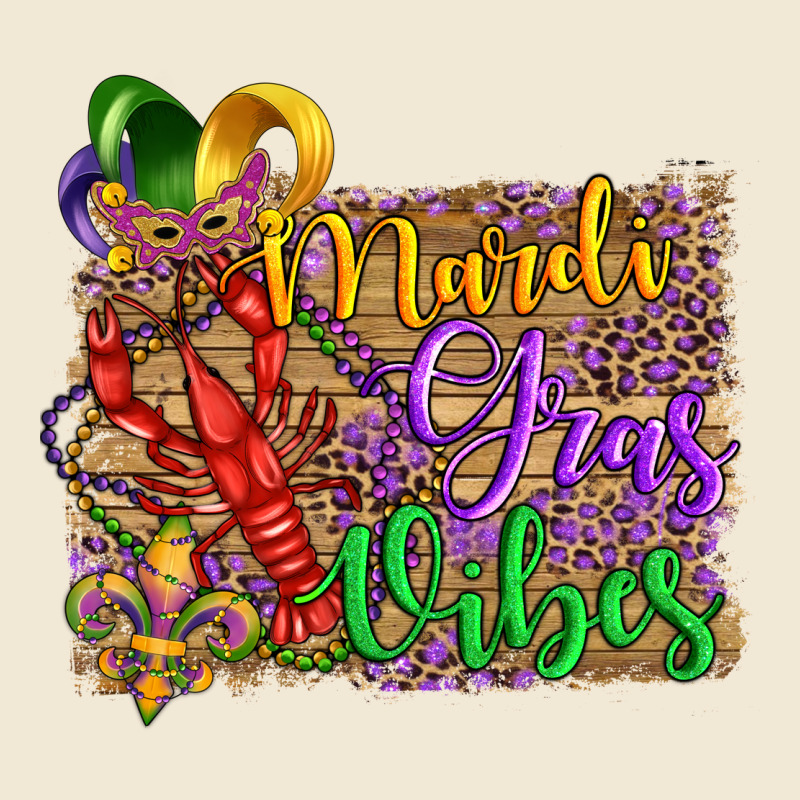 Mardi Gras Vibes Crawfish Mask And Fleur De Lis Premium Tee by Artiststas | Teevron
