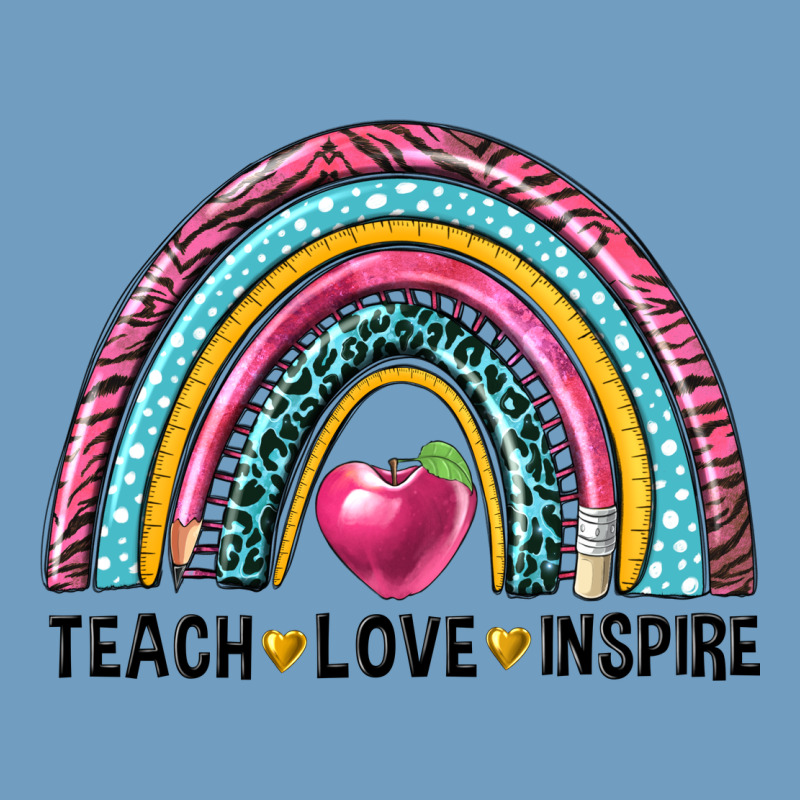 Rainbow Teach Love Inspire Urban Heavy Tee by NancyCooperArtShop | Teevron