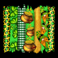 St Patricks Gnomes And Cloves With Leopard  Brushstrokes Premium Tee | Teevron