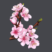 Peach Blossom Illustrations Long Sleeve Tee | Teevron
