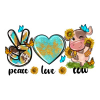 peace love cute cow | Teevron