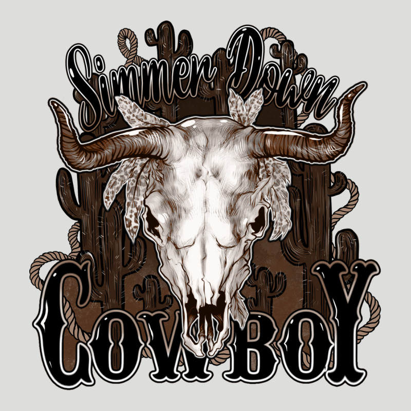 Simmer Down Cowboy Zipper Hoodie by HowdyJamesFarm | Teevron