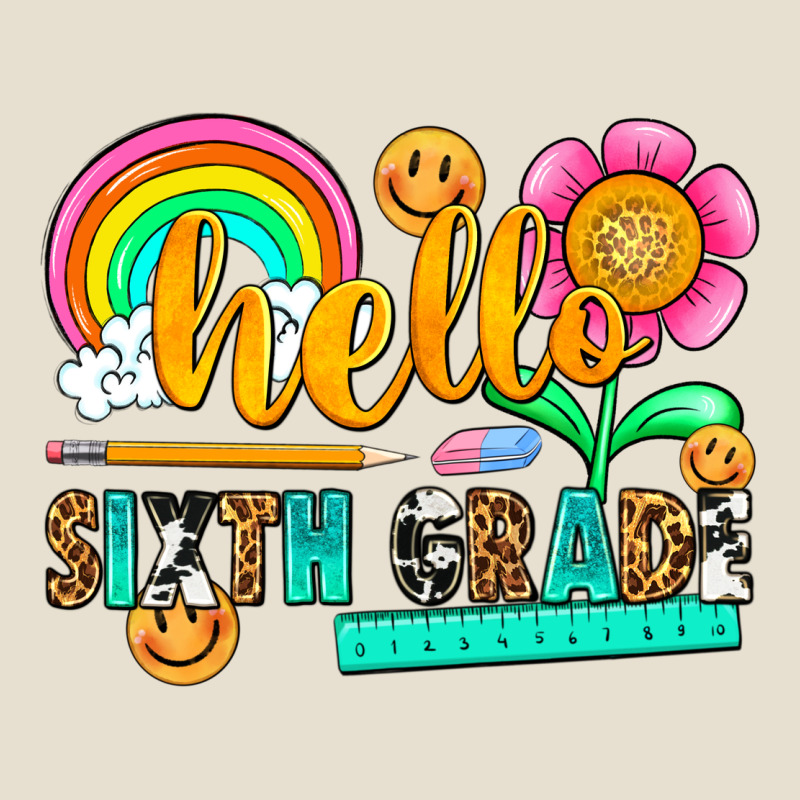 Hello Sixth Grade Urban Heavy Tee by NancyCooperArtShop | Teevron