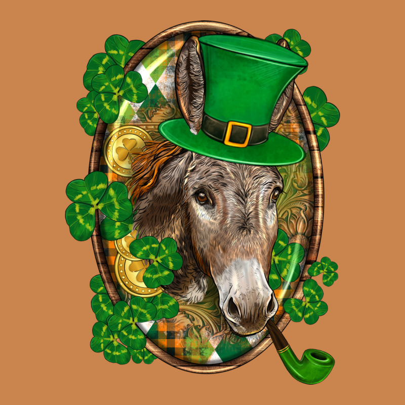 St. Patrick's Day Donkey Heavyweight Hoodie by CowGirlArtShop | Teevron
