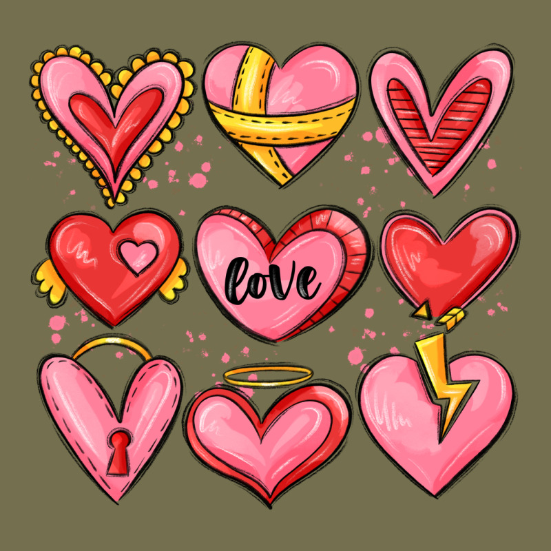 Sketch Hearts Vintage Hoodie by MaliasSmallBusiness | Teevron