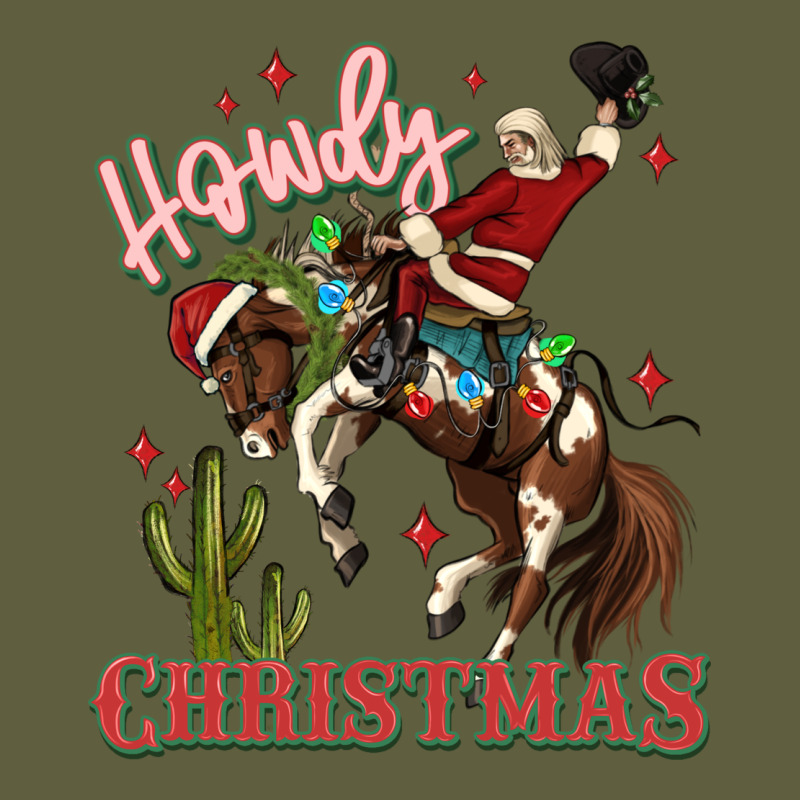 Howdy Christmas Cowboy Santa Vintage Tee by MaliasSmallBusiness | Teevron