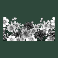 Black And White Floral Zipper Hoodie | Teevron
