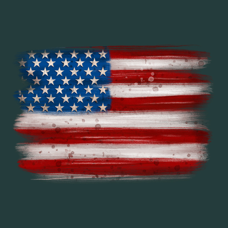 American Flag Distressed Background Classic Tee by MaliasSmallBusiness | Teevron