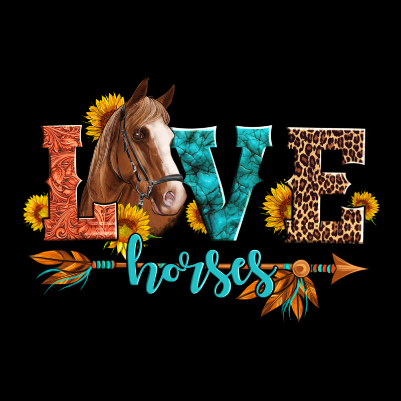 Love Horses  Leather Turquoise Leopard Premium Tee by Artiststas | Teevron