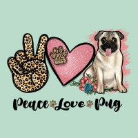 Peace Love Pug Premium Hoodie | Teevron