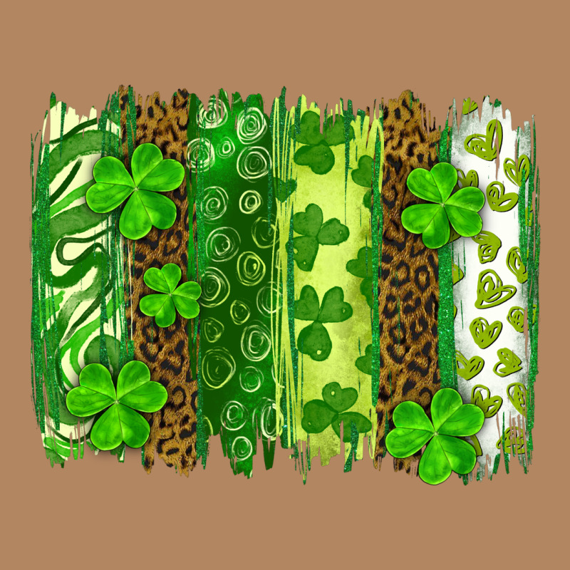 St Patrick's Day Brushstrokes Long Sleeve Tee by RanaPortraitStore | Teevron