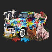 Autism Truck With Farm Animals Premium Hoodie | Teevron
