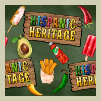 Hispanic Heritage Seamless Pattern Heavy Core Tee | Teevron