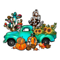 cactus pumpkin truck fall | Teevron