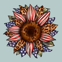 Usa Flag Camouflage Leopard Sunflower Heavy Core Tee | Teevron