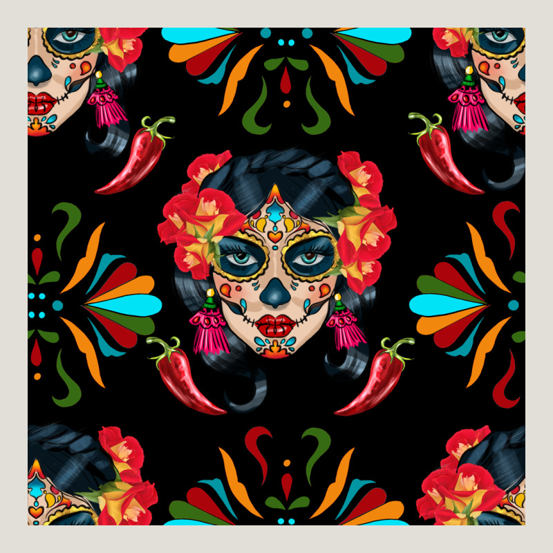 Sugar Skull Seamless Pattern Heavy Core Tee by BundleAndBundleShop | Teevron