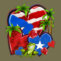 Puerto Rico Hearts Vintage Hoodie | Teevron