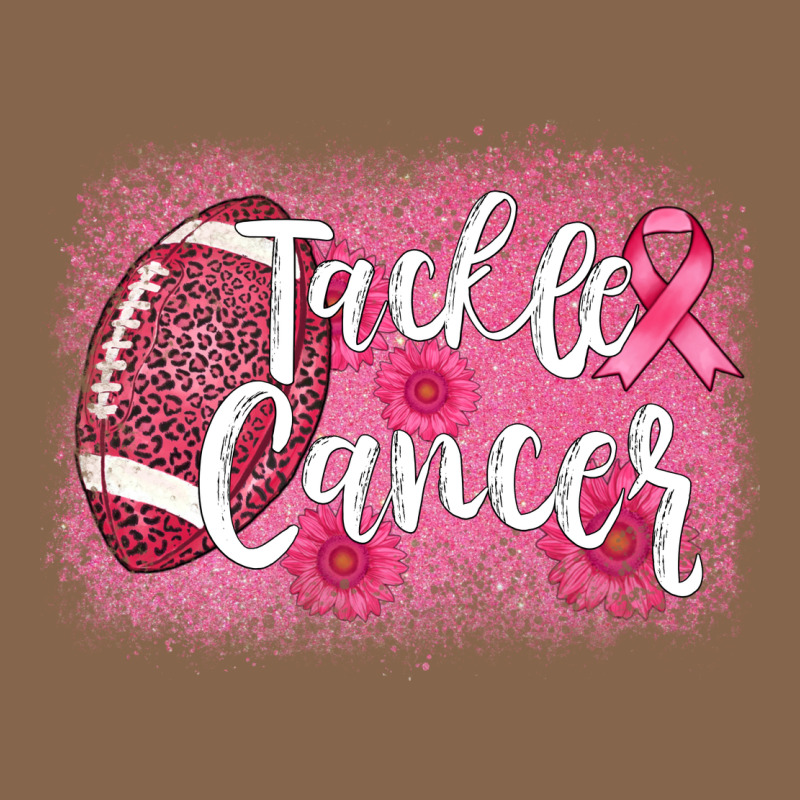Tackle Cancer Football Leopard Premium Tee by AdoDesignShop | Teevron