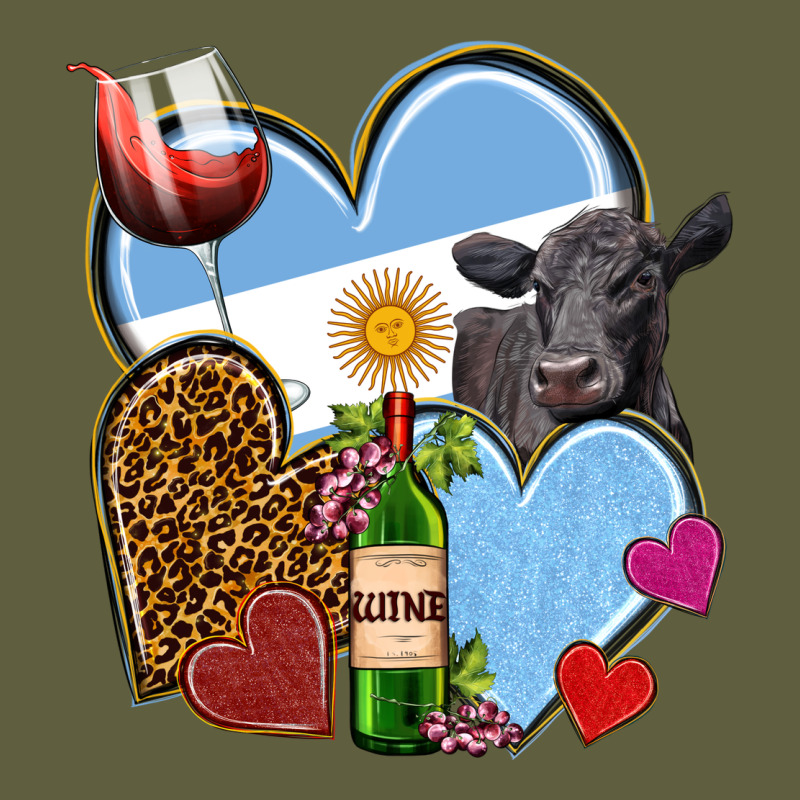 Argentina Hearts Vintage Tee by NancyCooperArtShop | Teevron