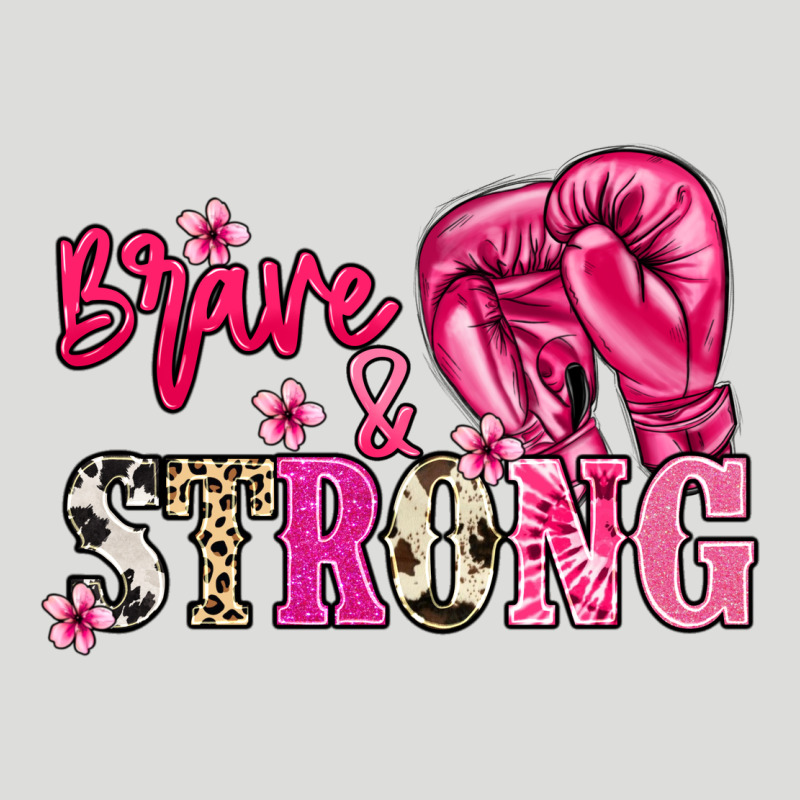 Brave And Strong Cancer Awareness Zipper Hoodie by HowdyJamesFarm | Teevron