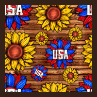 Usa Sunflower Seamless Pattern Heavy Core Tee | Teevron
