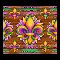Mardi Gras Sunflowers Fleur, De Lis Glitter Leopard Background Premium Tee | Teevron