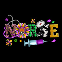 Mardi Gras Nurse Leopard Cowhide Glitter Premium Tee | Teevron
