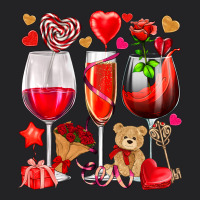 Valentines Day Wine Glasses Vintage Tee | Teevron