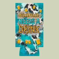 Mama Needs A Drink Slim Can Cooler Mother's Day Heavyweight Hoodie | Teevron
