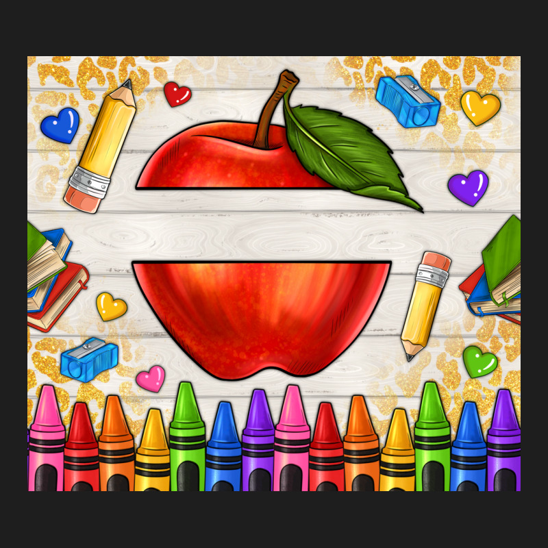 Custom Teacher Name Apple Classic Tee by NancyCooperArtShop | Teevron