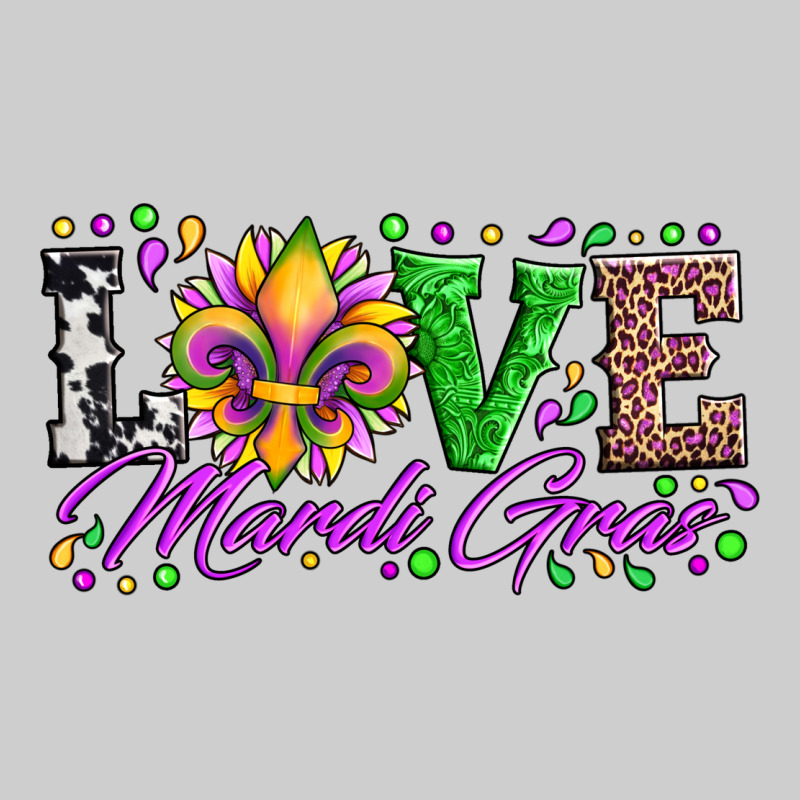 Love Mardi Gras Fleur De Lis Sunflower Leopard And Beads Premium Tee by Artiststas | Teevron