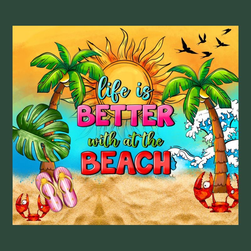 Life Is Better With At The Beach Zipper Hoodie by TumblerDesignByShophia | Teevron