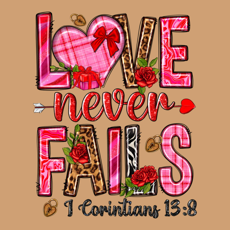 Love Never Fails I Corintians 13 8 Vintage Tee by NancyCooperArtShop | Teevron