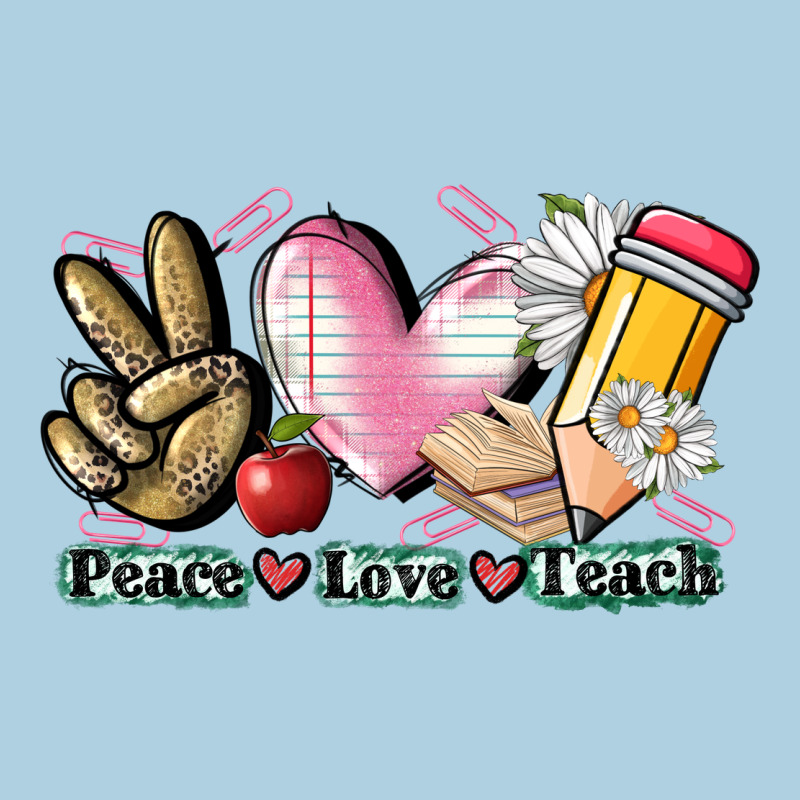 Peace Love Teach Premium Hoodie by CowGirlArtShop | Teevron