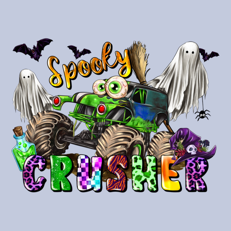 Spooky Crusher Monster Truck Long Sleeve Tee by LillyAllenDesigns | Teevron