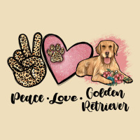 Peace Love Golden Retriever Premium Hoodie | Teevron