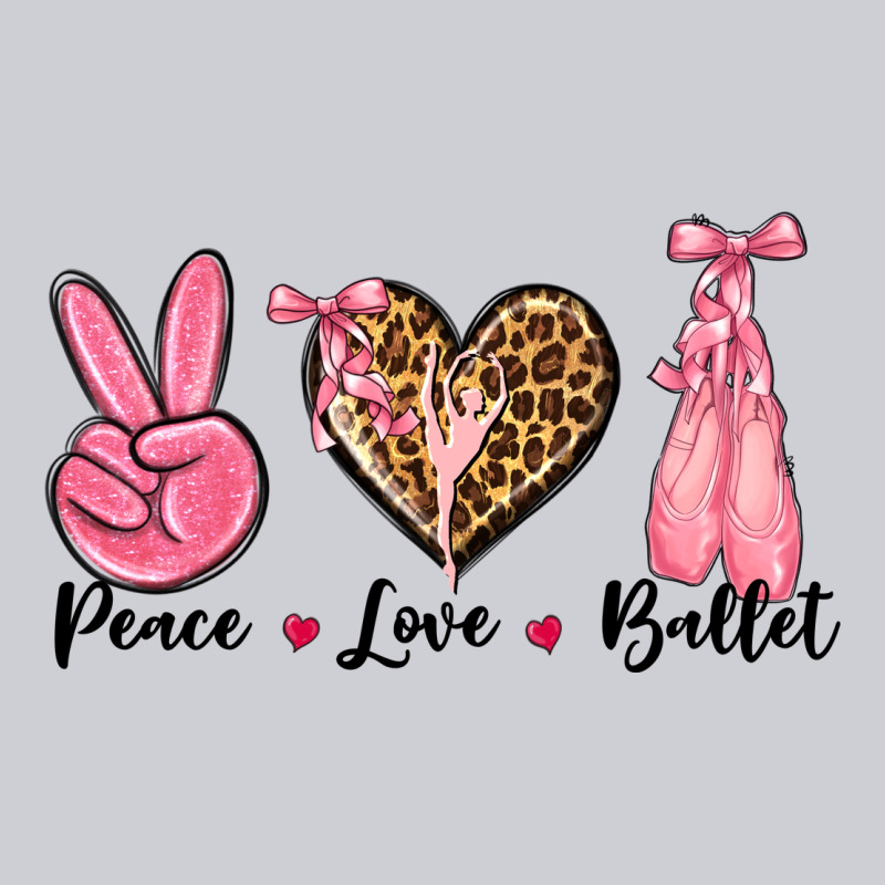 Peace Love Ballet Classic Tee by NancyCooperArtShop | Teevron