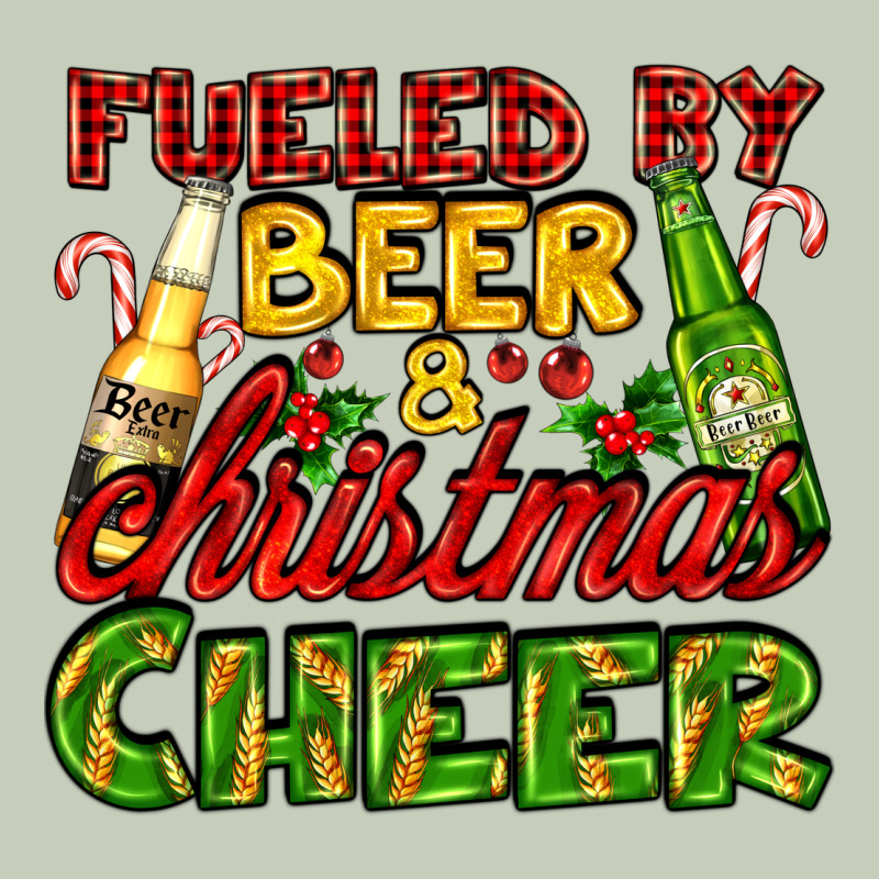 Fueled By Beer And Christmas Cheer With Beer Bottles Ladies Tee by AdoDesignShop | Teevron