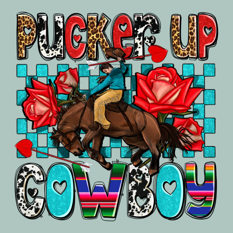Pucker Up Cowboy Olivia Premium Sweatshirt by OliviaCreatesArt | Teevron