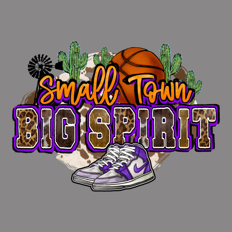 Small Town Big Spirit Basketball Vintage Tee by NancyCooperArtShop | Teevron