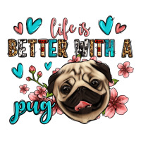 Life Is Better With A Pug Ladies Tee | Teevron