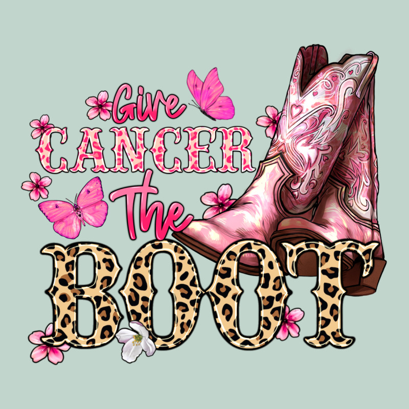 Give Cancer The Boot Cancer Awareness Zipper Hoodie by HowdyJamesFarm | Teevron