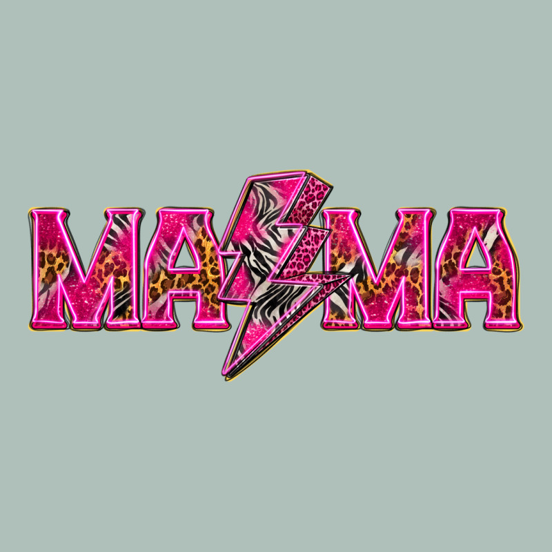 Mama Neon Lightning Bolt Mother's Day Heavyweight Hoodie by HowdyJamesFarm | Teevron