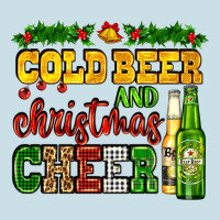 Cold Beer And Christmas Cheer With Beer Bottles Ladies Tee | Teevron
