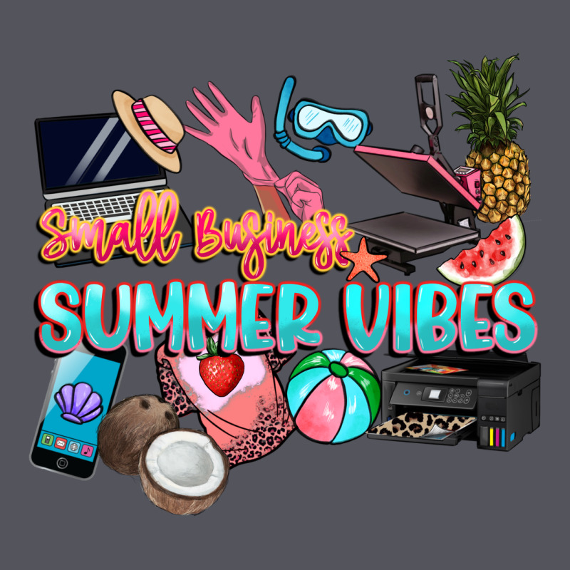 Small Businesses Summer Vibe Vintage Hoodie by NancyCooperArtShop | Teevron
